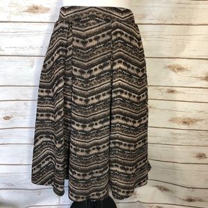 LuLaRoe S Chevron Madison Skirt EUC